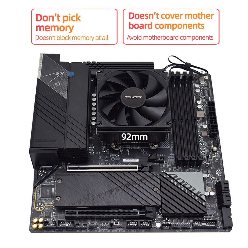 Teucer Height 45mm CPU Cooler  - Air Cooler Cpu 评论和价格