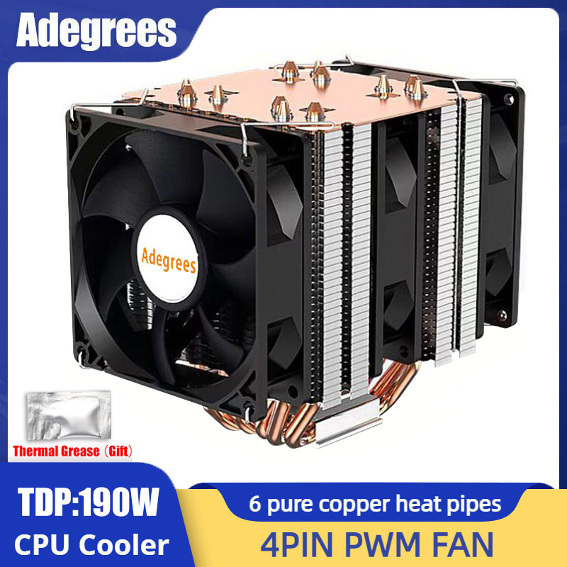 6 Heat Pipe CPU Cooler 4Pin PW - Air Cooler Cpu 评论和价格