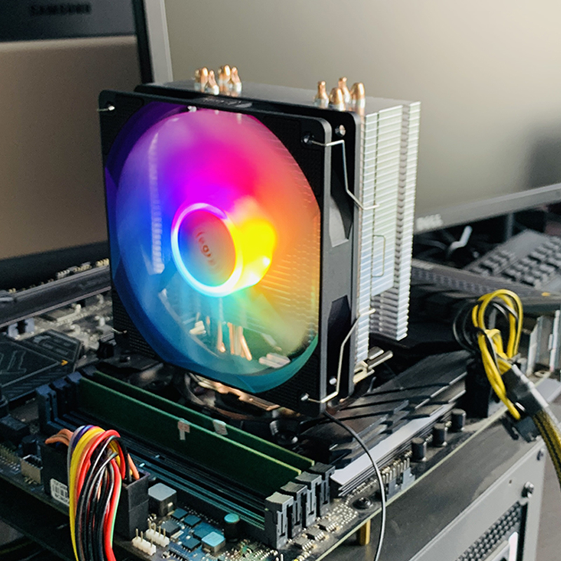 X99 Tower CPU Cooler 4 Heatpip - Air Cooler Cpu 评论和价格