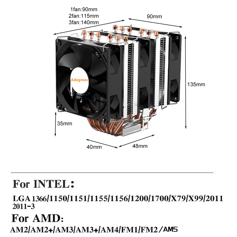 6 Heat Pipe CPU Air Cooler 4Pi - Air Cooler Cpu 评论和价格